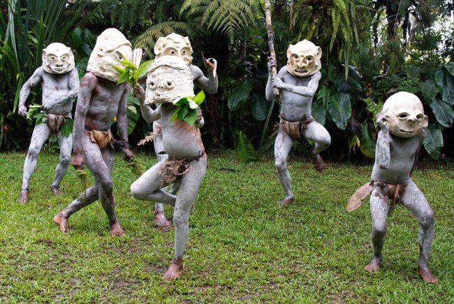 Грязевые люди из Папуа-Новая Гвинея