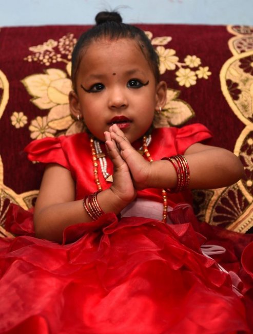 Трехлетняя богиня из Катманду