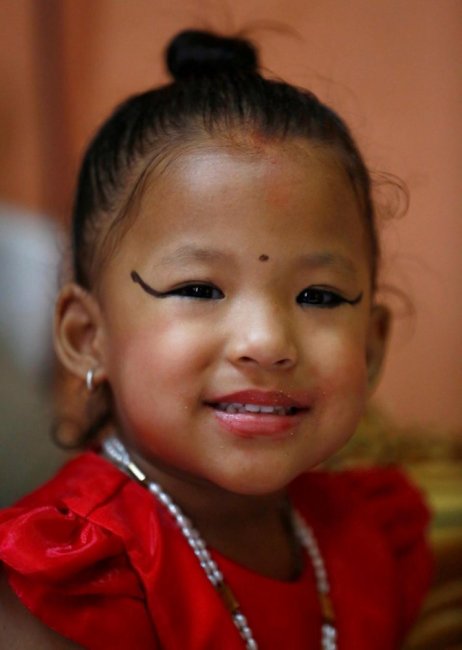 Трехлетняя богиня из Катманду