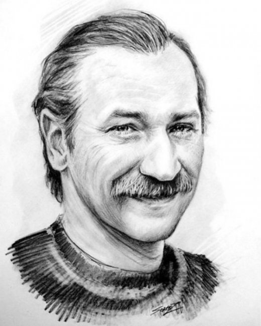 Великие люди простым карандашом, рисунки Сергея За