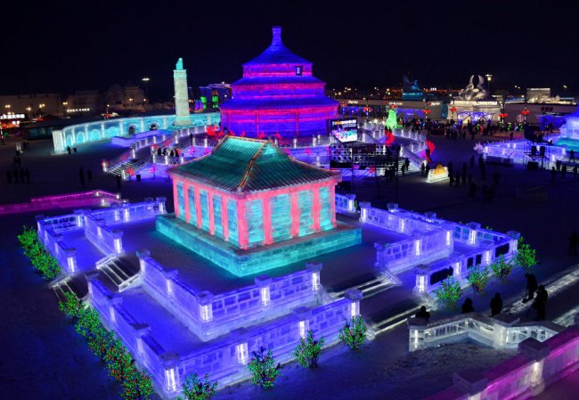 Фестиваль льда и снега в Харбине 2018