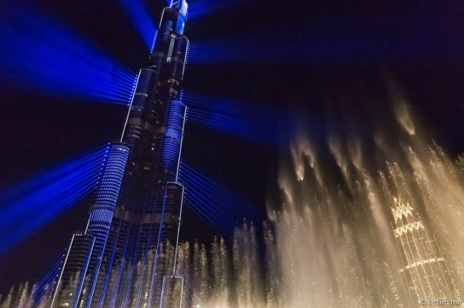 Лазерное шоу в Дубае
