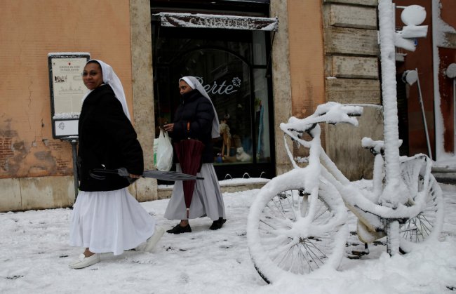 Коллапс в Европе: холода и снегопады