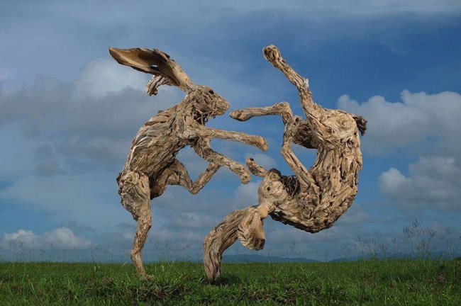 Скульптуры из обычных коряг Джеймса Доран-Вебба