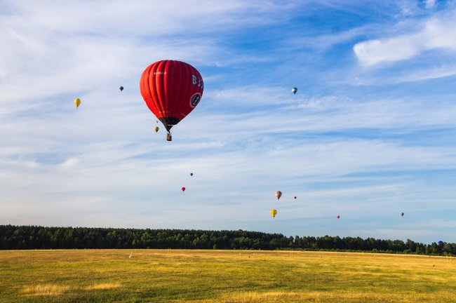 Полет воздушных шаров в Минске