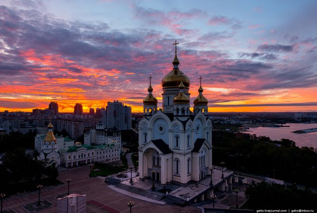 Хабаровск с высоты: город восходящего солнца