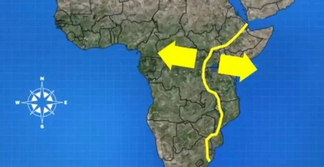 В Африке появилась огромная трещина, которая расколет континент